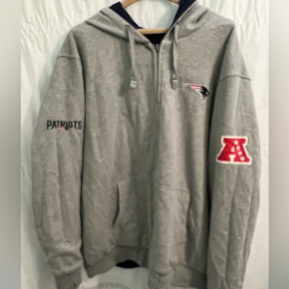 Men’s Reversible Patriots Jacket with Hood Size XXL - Picture 2 of 5